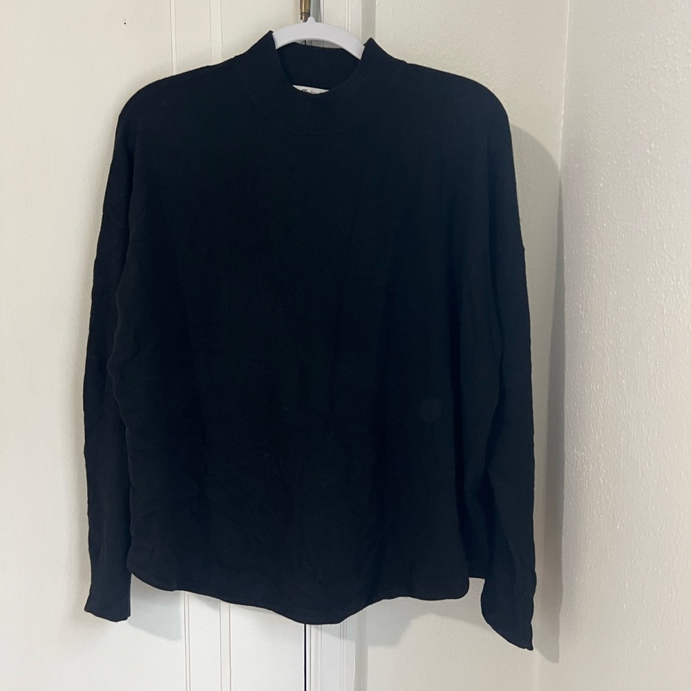 Madewell Ashbury Mockneck Black Sweater - Picture 4 of 7